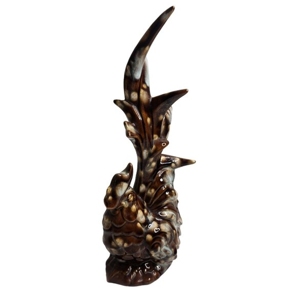 Hand Crafted Ceramic Glazed Rooster Vintage Mid Century Modern Figurine 12" Tall - Picture 2 of 9